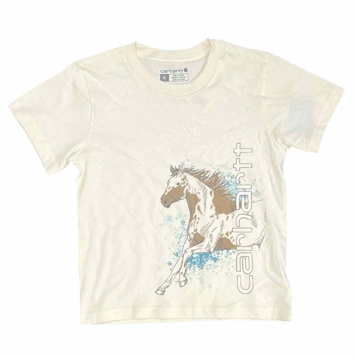 Carhartt (A) White Youth Size 6X Girl's SSTopBasic