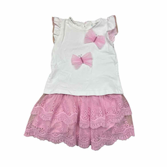 Mayoral (B) White Infant Size 18 MO Girl's 2PC Casual