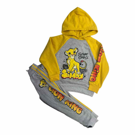 Disney (B) Yellow Youth Size 6 Boy's 2PCCasual