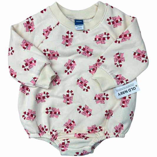 Old Navy (C) Beige Print Infant Size 6-12 MO Girl's Sweatshirt