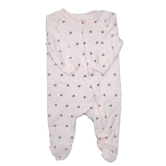 Tommy Hilfiger (B) Pink print Infant Size 0-3 MO Girl's 1PCSleepwear