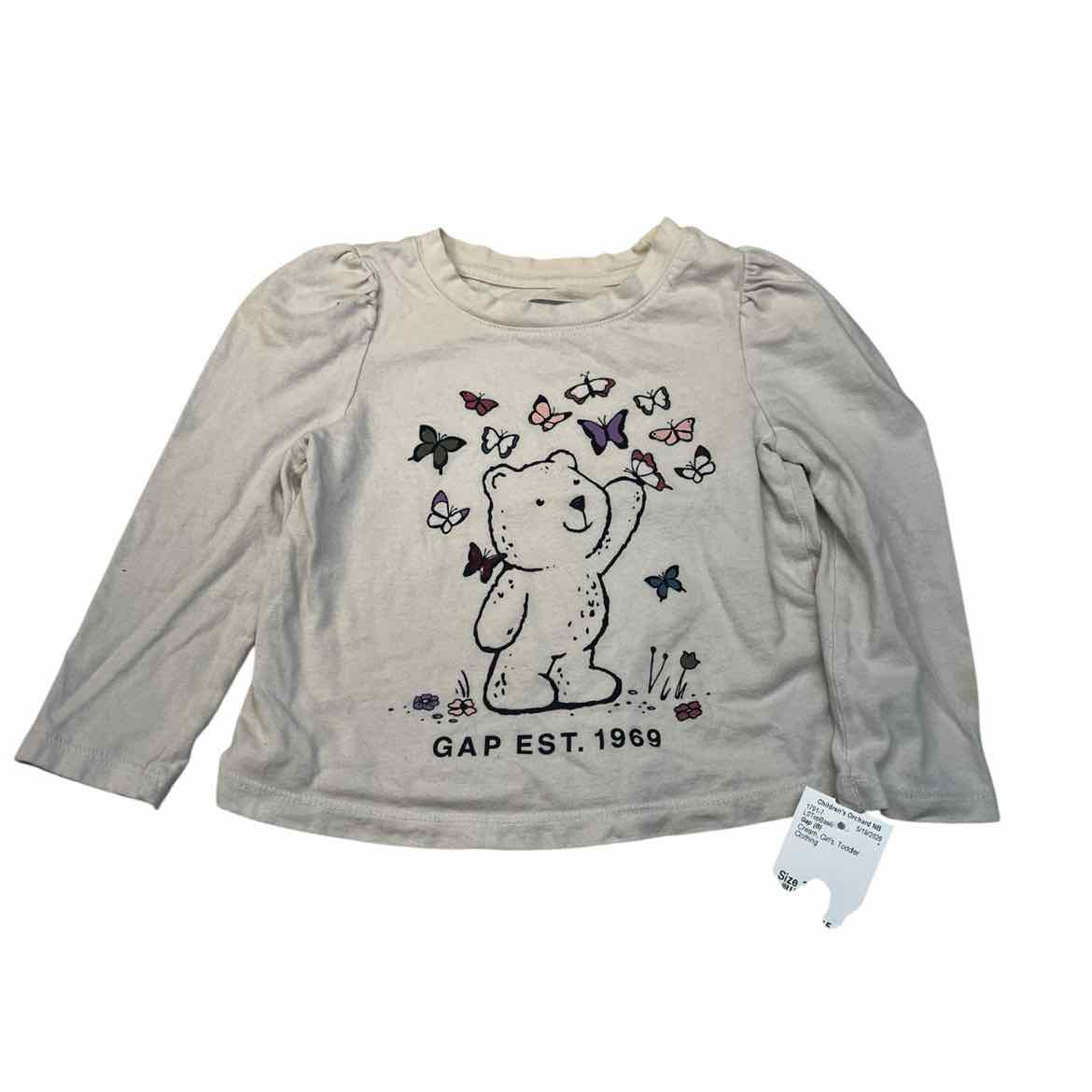 Gap (B) Cream Toddler Size 3 Girl's LSTopBasic
