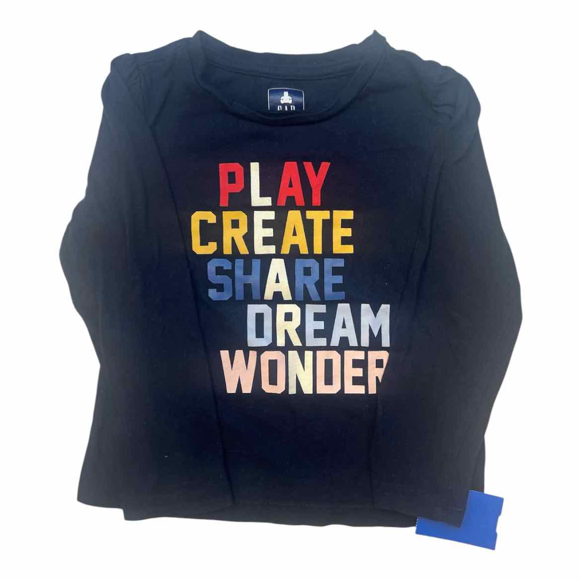 Gap (B) Navy Toddler Size 4 Boy's LSTopBasic