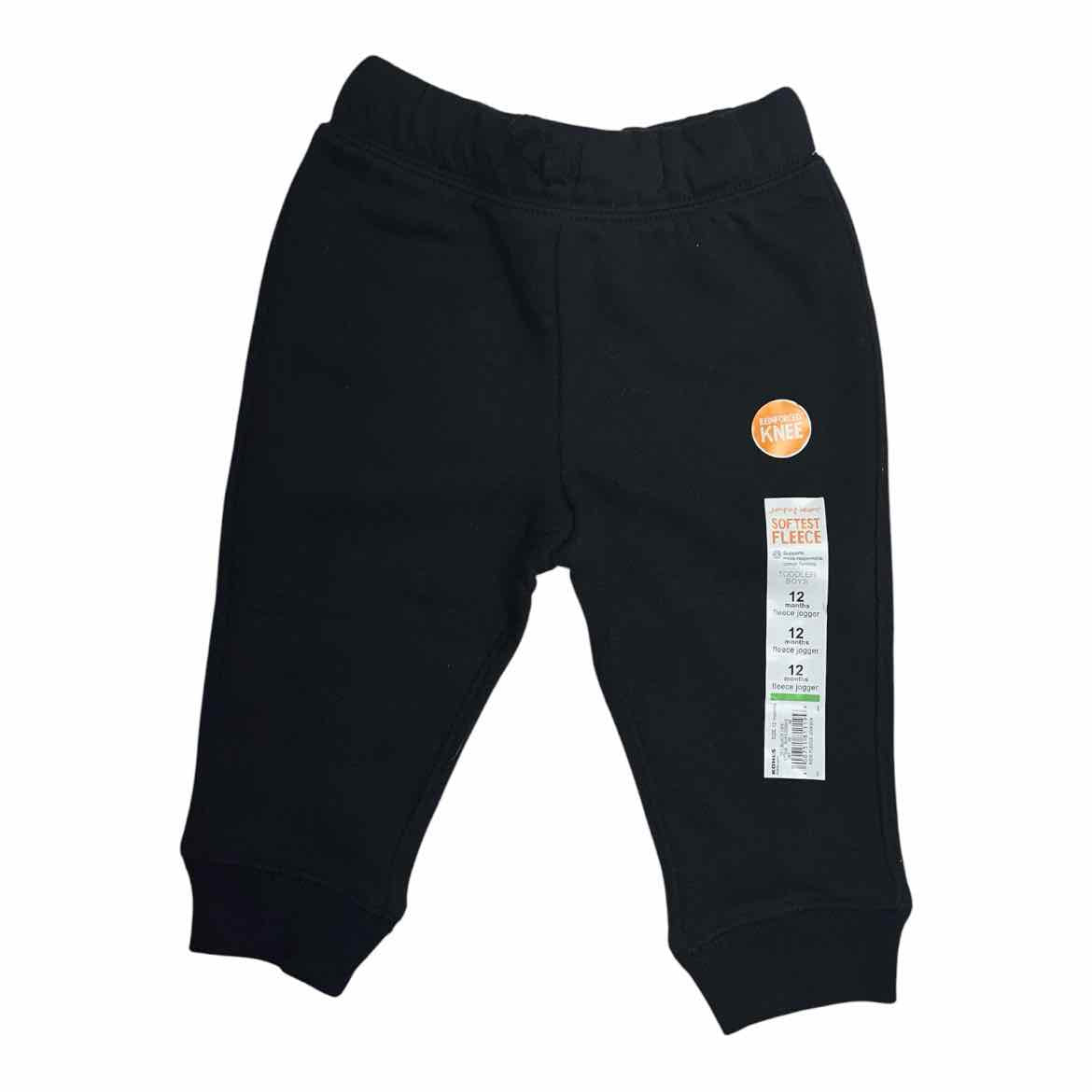 Jumping Beans (D) Black Infant Size 12 MO Boy's Sweatpant