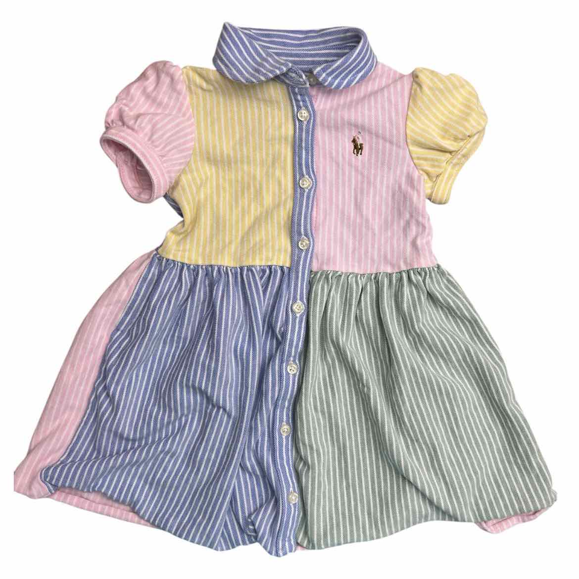 Ralph Lauren (A) Multi-Color Infant Size 24 MO Girl's CasualDress