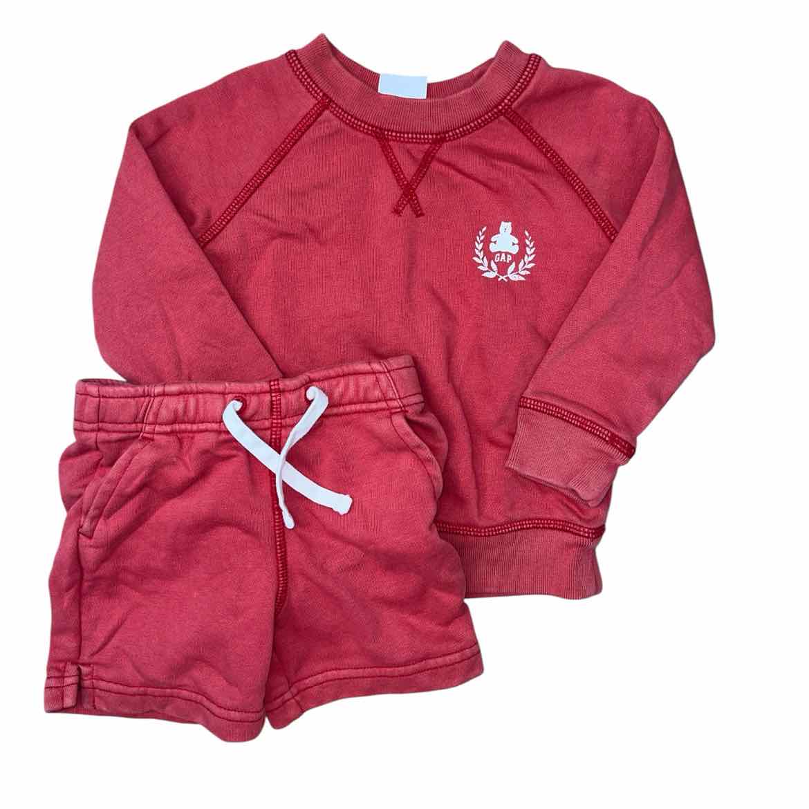Gap (B) Red Infant Size 18-24 MO Girl's 2PC Casual