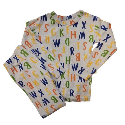 Gap (B) Sky Blue Toddler Size 4 Neutral 2PCSleepwear