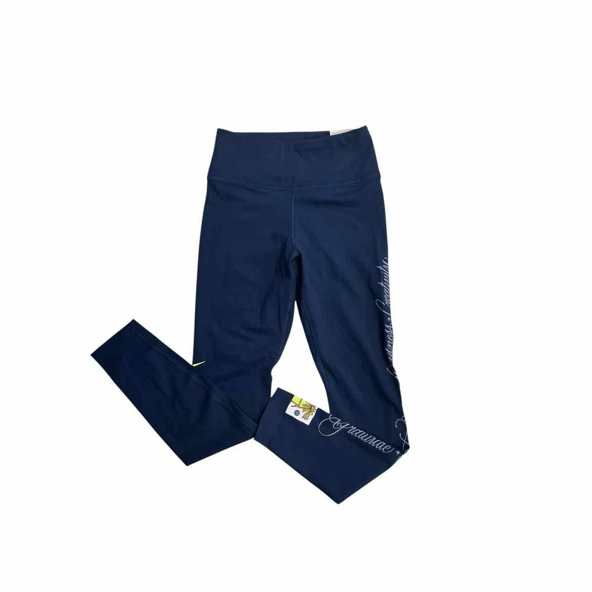 Nike (B) Navy Youth Size XS Girl's AthleticLeggings