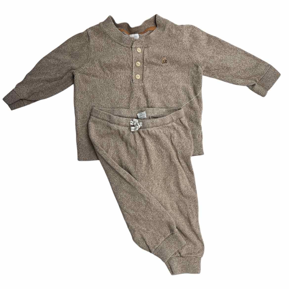 Gap (B) Brown Infant Size 12-18 MO Boy's 2PC Casual