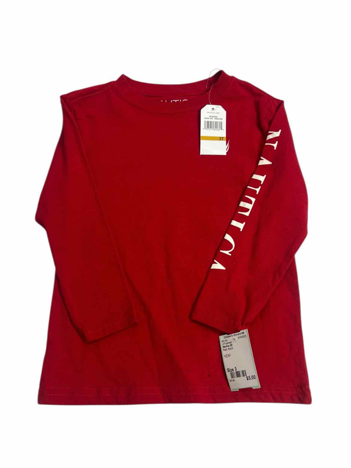 Nautica (B) Red Toddler Size 3 LSTopBasic