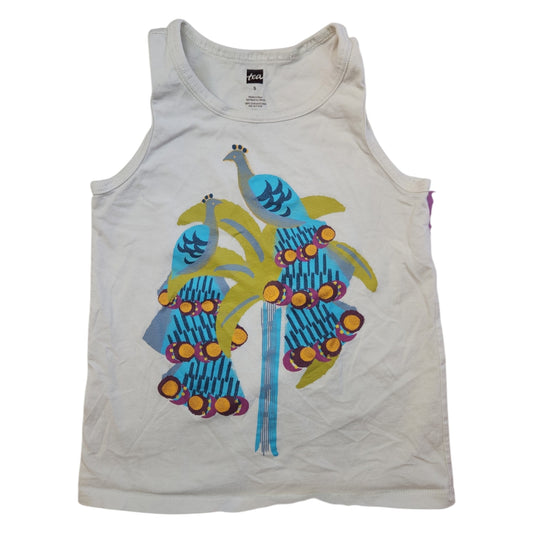 Tea Collection (A) Cream Toddler Size 5 Girl's TankTopBasic