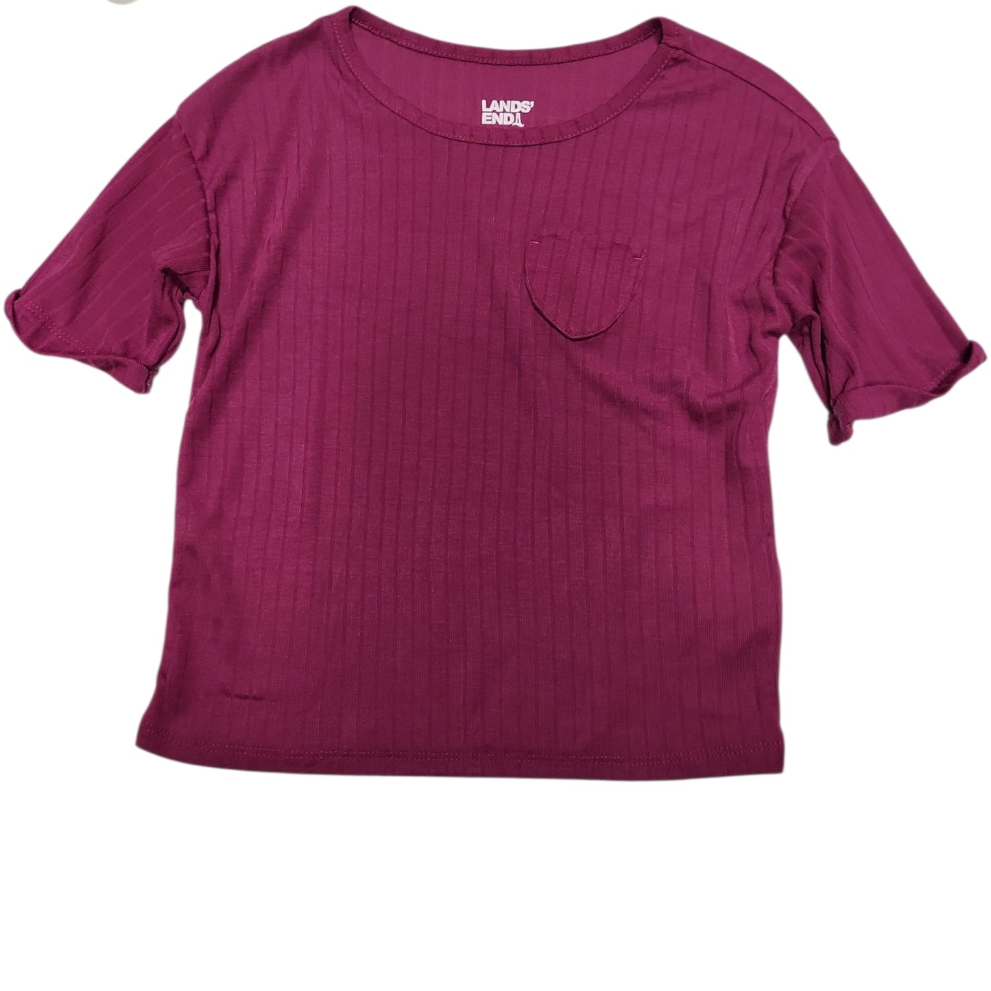 Lands End Purple Youth Size 7-8 SSTop