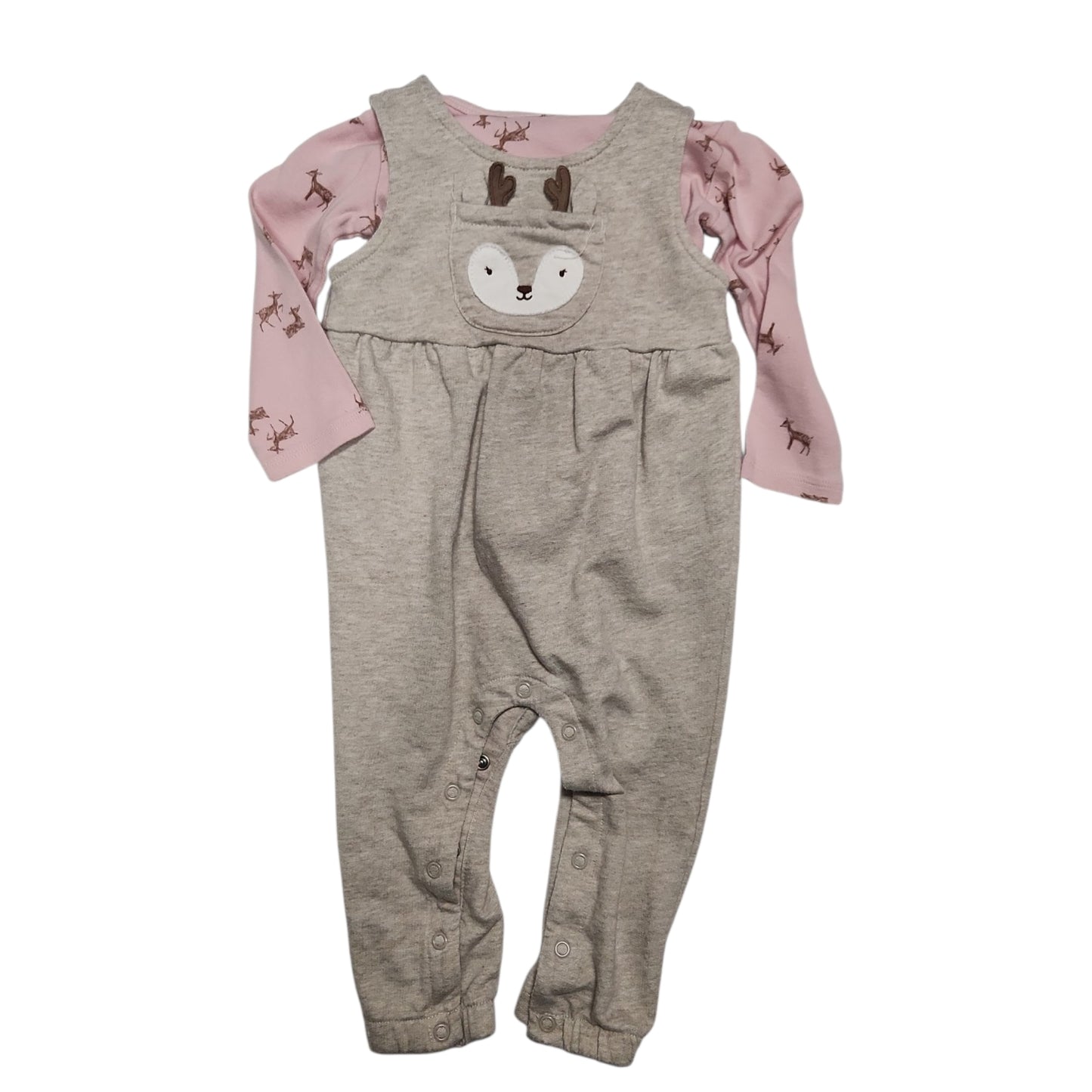 Just One You (D) Infant Size 12 MO 2PC Overall Pant