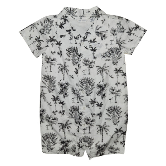 Janie and Jack (A) White Infant Size 18-24 MO Boy's CasualRomper