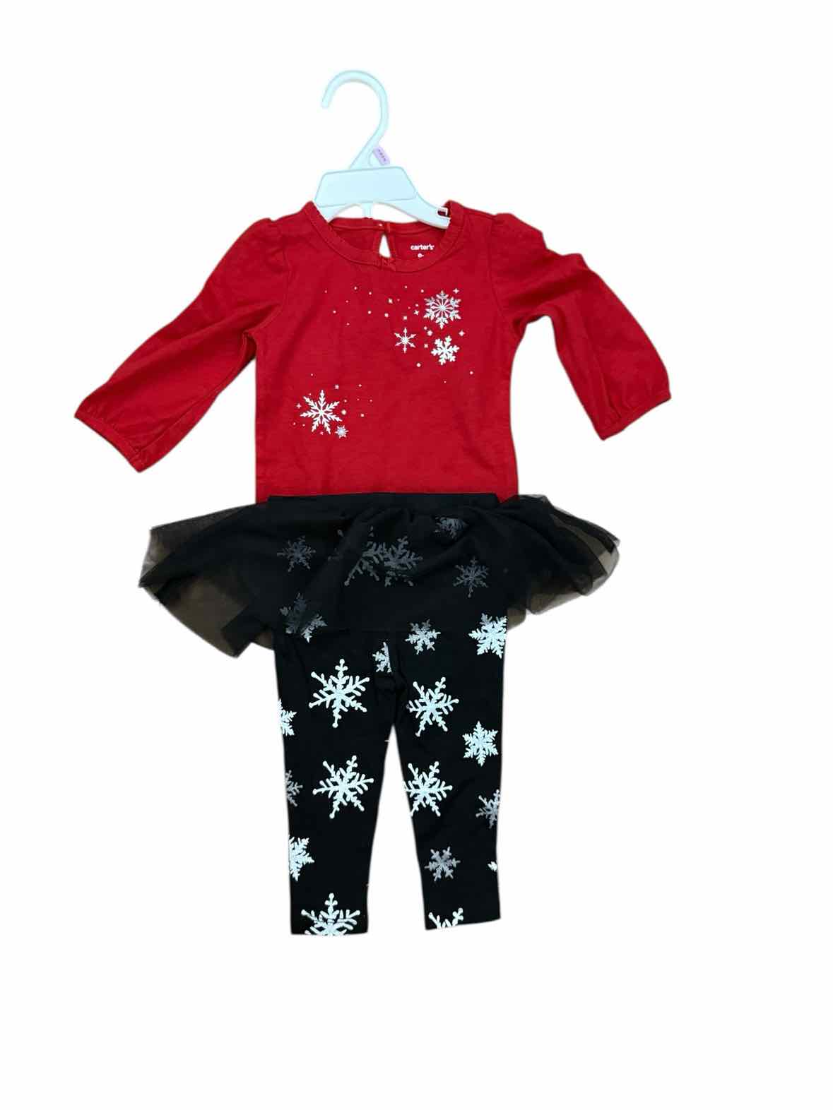 Carters (C) Red Infant Size 9 MO 2PC Casual