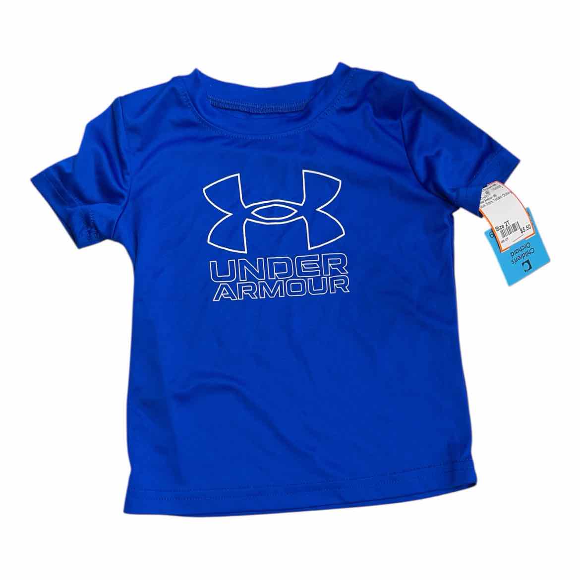 Under Armour (B) Blue Toddler Size 2T Boy's AthleticTopSS