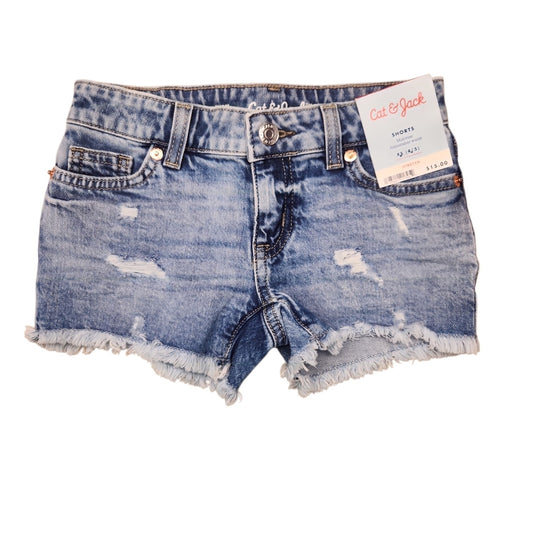 Cat and Jack (D) Blue Toddler Size 4-5 Girl's ShortDenim