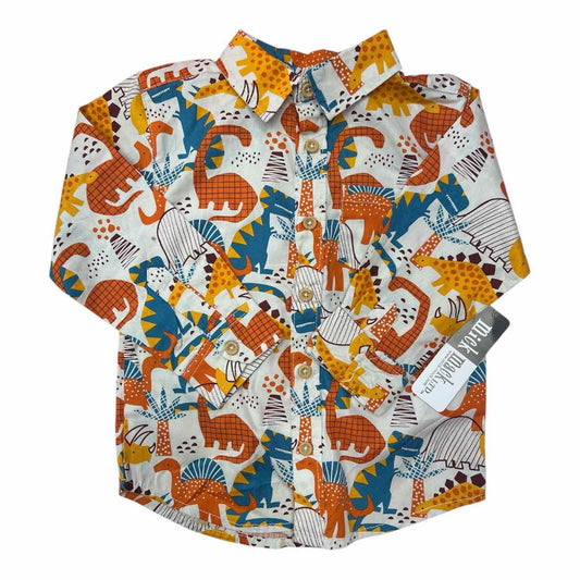 Mick Mack Orange Infant Size 24 MO Boy's ButtondownLS