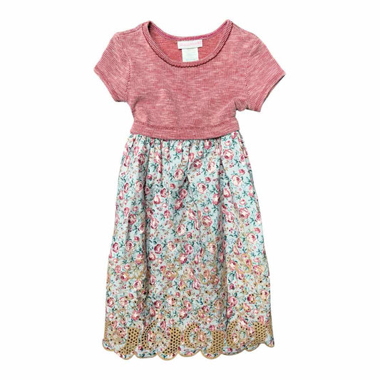 Bonnie Jean (B) Red Youth Size 6-6X Girl's CasualDress