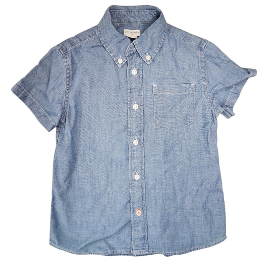 Crewcuts (B) Blue Toddler Size 4-5 Boy's ButtondownSS