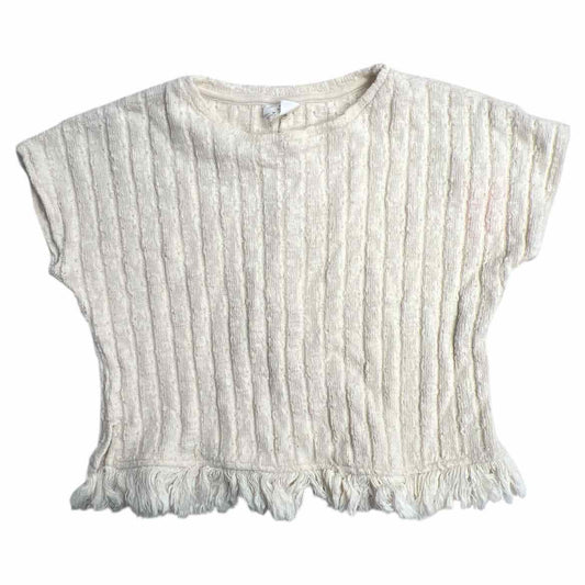Zara (B) Cream Youth Size 6 Girl's SSTop