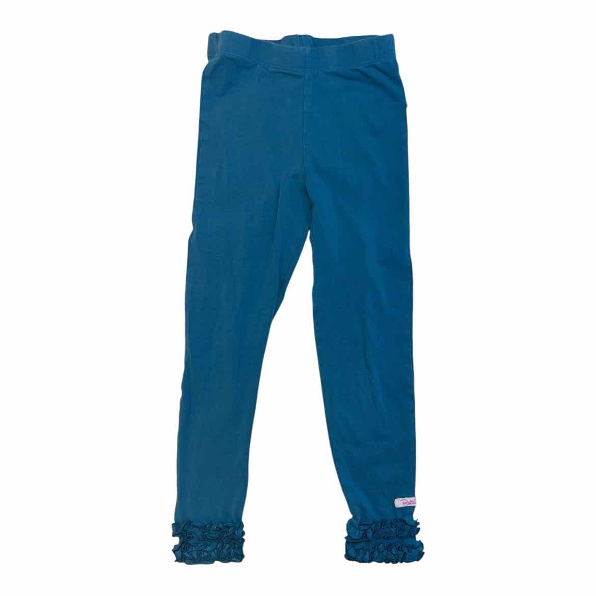 Ruffle Butts and Rugg (B) Blue Youth Size 6-7 Girl's BasicLeggings