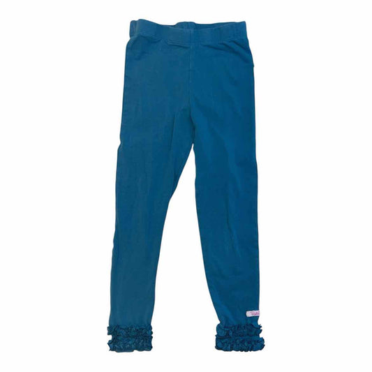 Ruffle Butts and Rugg (B) Blue Youth Size 6-7 Girl's BasicLeggings
