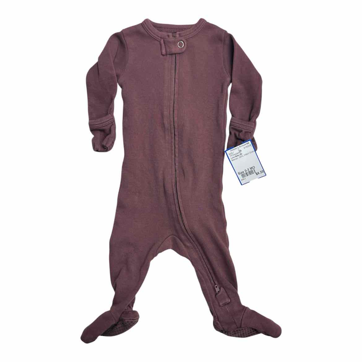 Love Baby (B) Maroon Infant Size 0-3 MO Girl's 1PCSleepwear