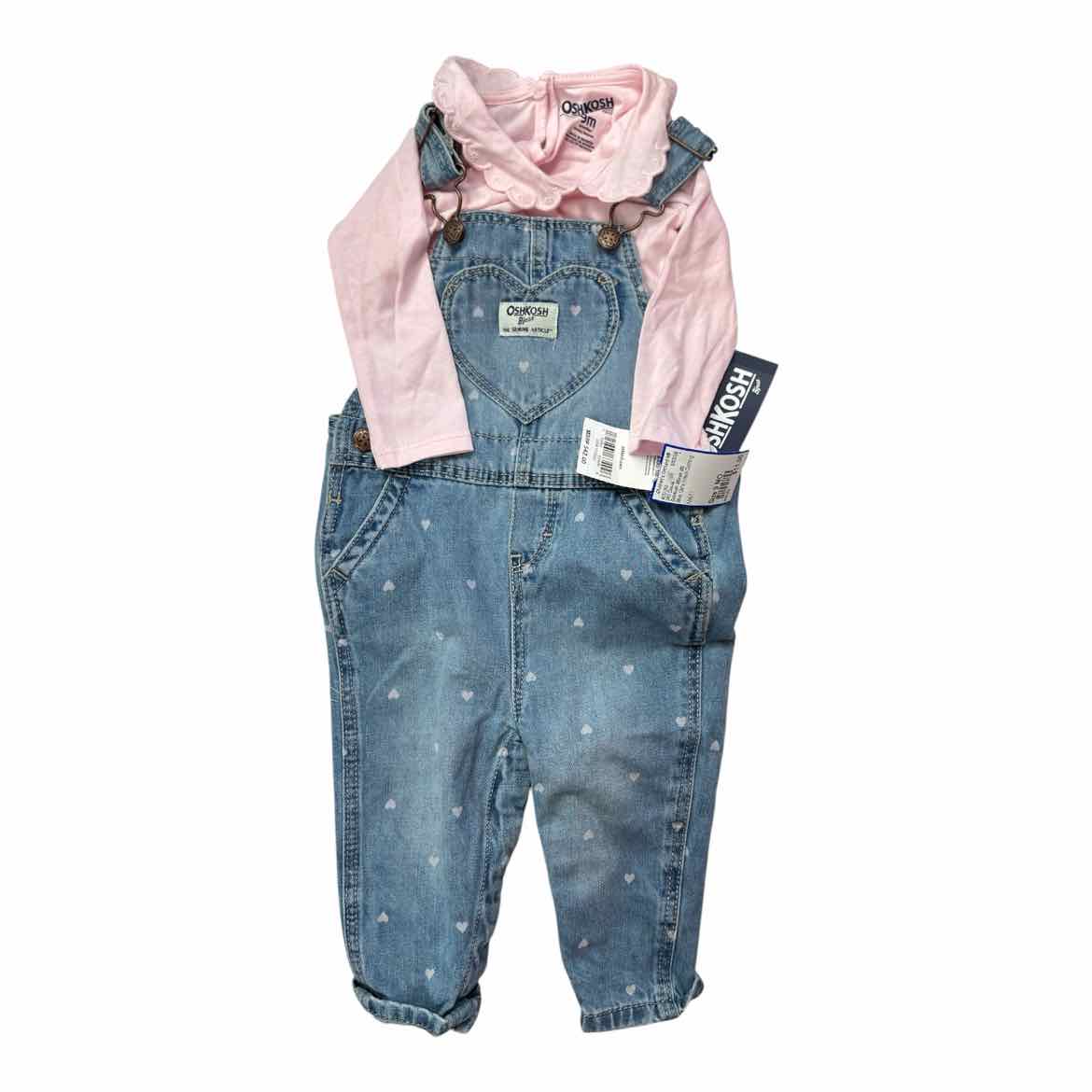 OshKosh BGosh (B) Blue Infant Size 9 MO Girl's 2PC Casual