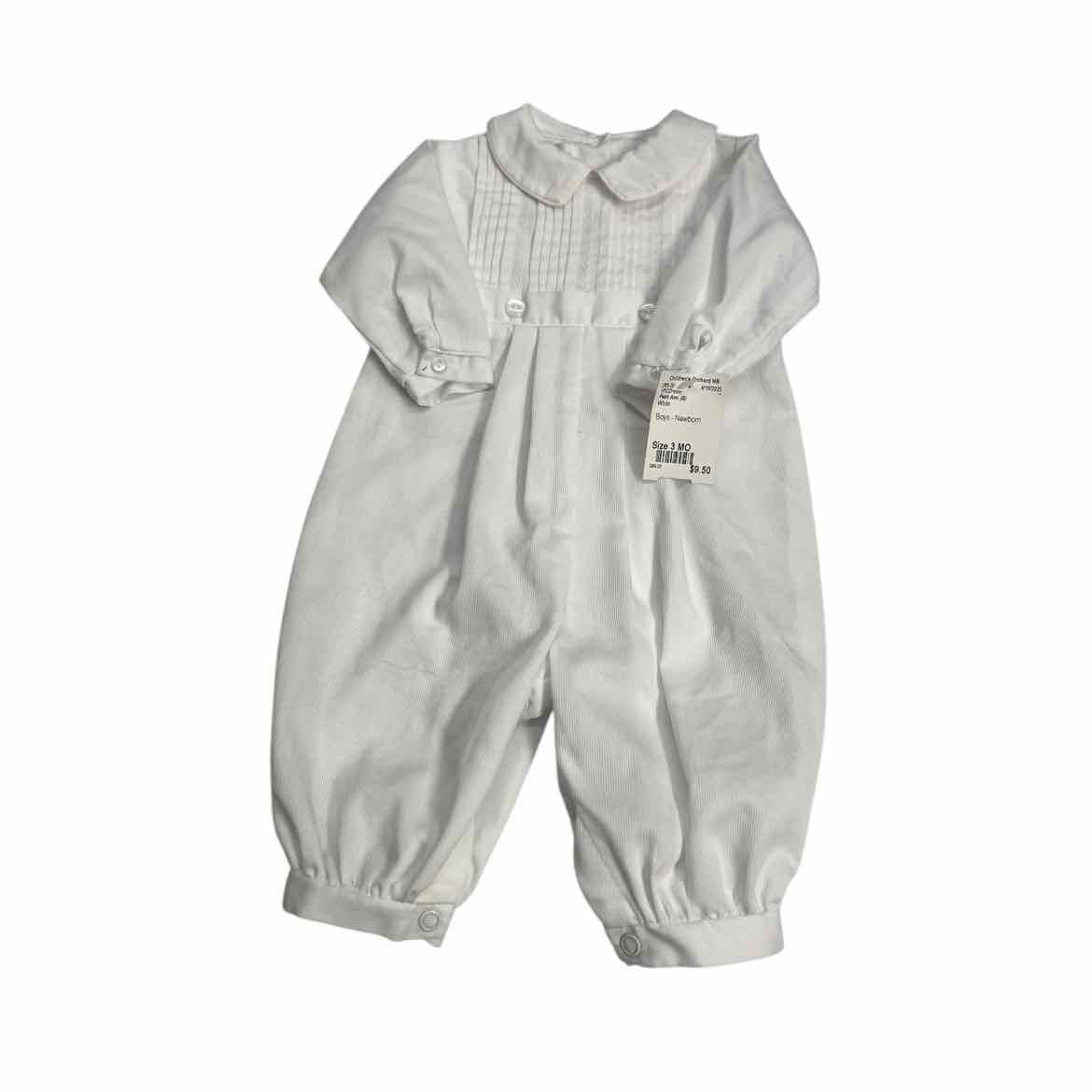 Petit Ami (B) White Newborn Size 3 MO 1PCDressy