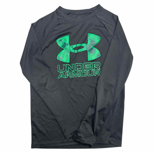 Under Armour (B) Black Youth Size 10-12 Boy's AthleticTopLS