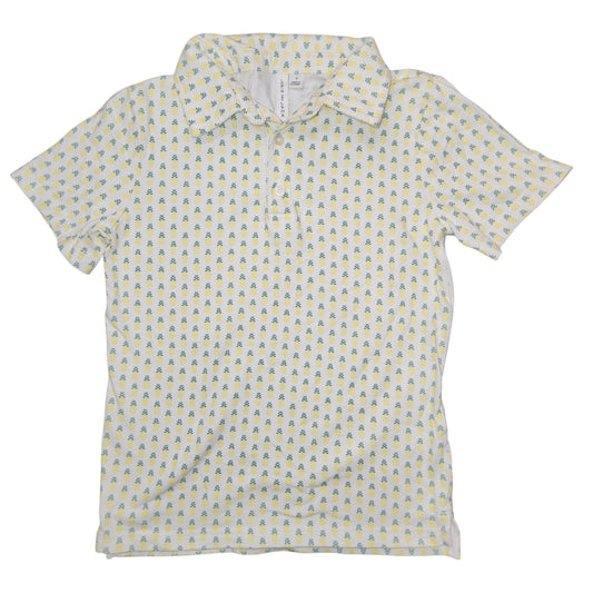 Janie and Jack (A) Yellow Print Youth Size 6 Polo