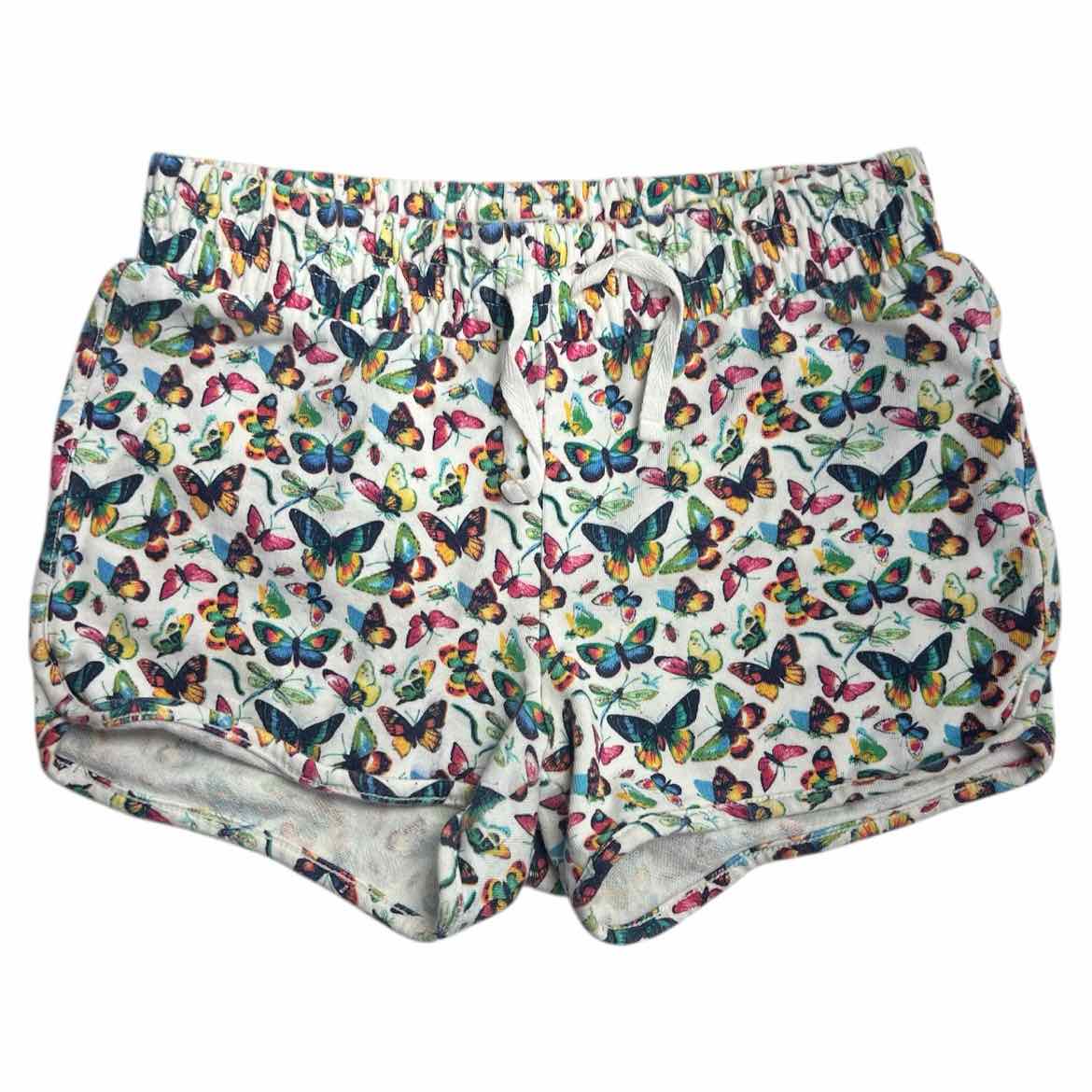 Gap (B) White Print Youth Size 12 Girl's ShortBasic