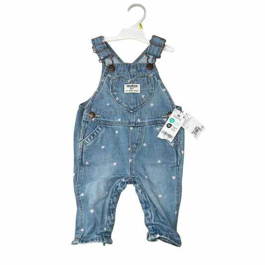 OshKosh BGosh (B) Blue Infant Size 3 MO Girl's Overall Pant