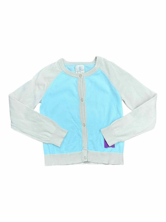 Lands End Blue Youth Size 6-7 ButtondownLS