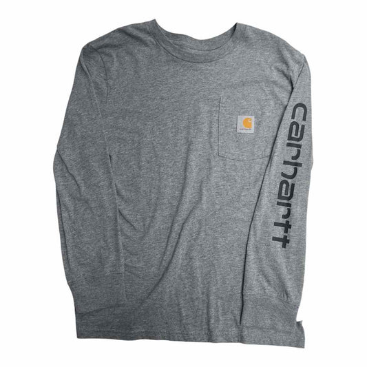 Carhartt (A) Grey Youth Size 10-12 Boy's LSTopBasic