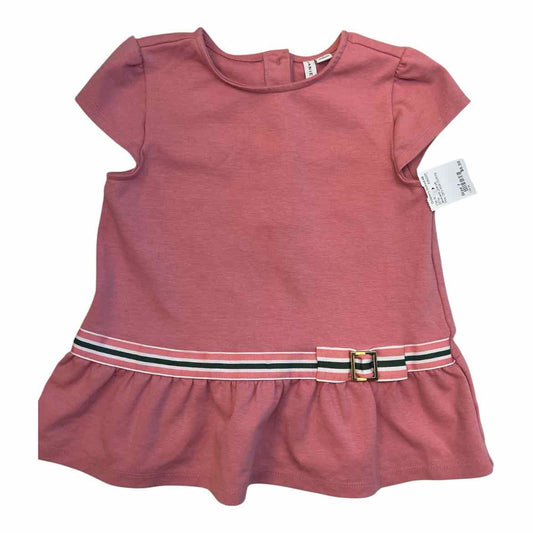 Janie and Jack (A) Pink Youth Size 7 Girl's SSTop