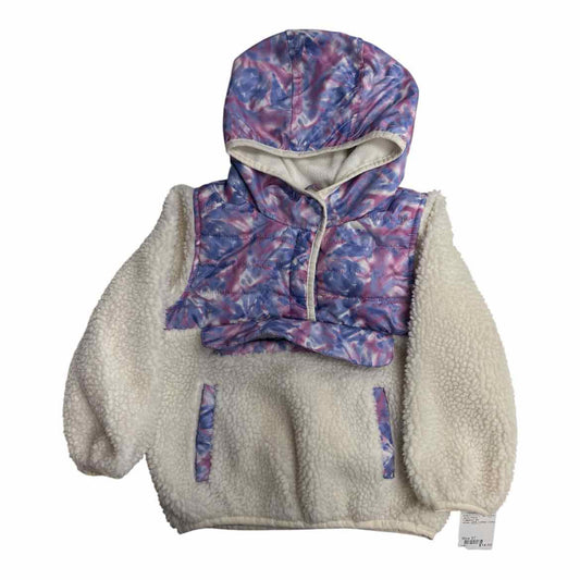 1 Madison (A) White Toddler Size 3T Girl's Jacket Fleece