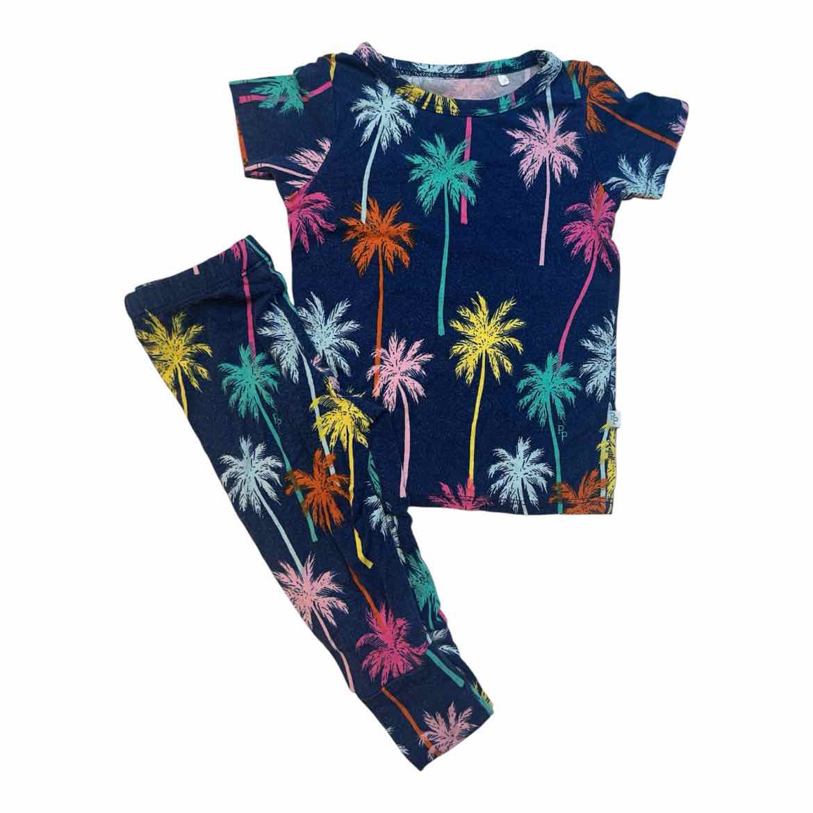 Posh Peanut (AA) Navy Infant Size 6-12 MO Girl's 2PCSleepwear