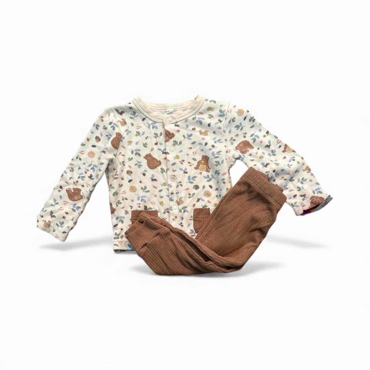 Mori White Infant Size 6-9 MO 2PC Casual