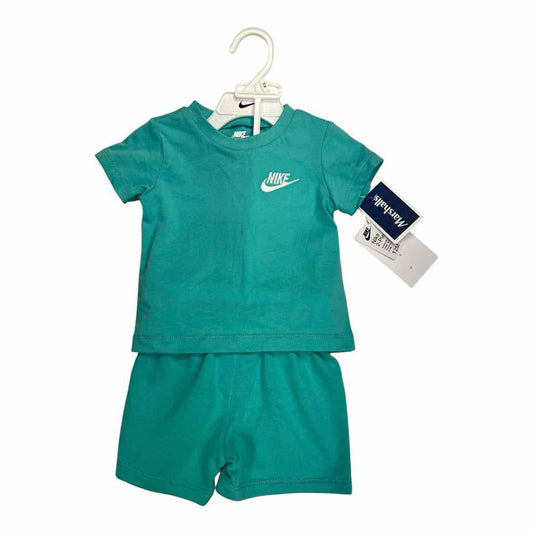 Nike (B) Teal Infant Size 12 MO Boy's 2PC Casual