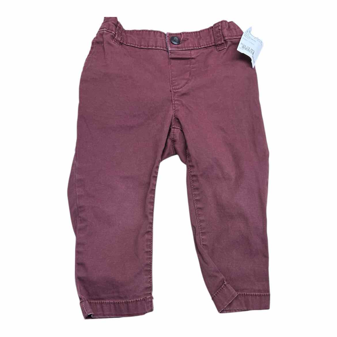 OshKosh BGosh Maroon Infant Size 18 MO PantChino