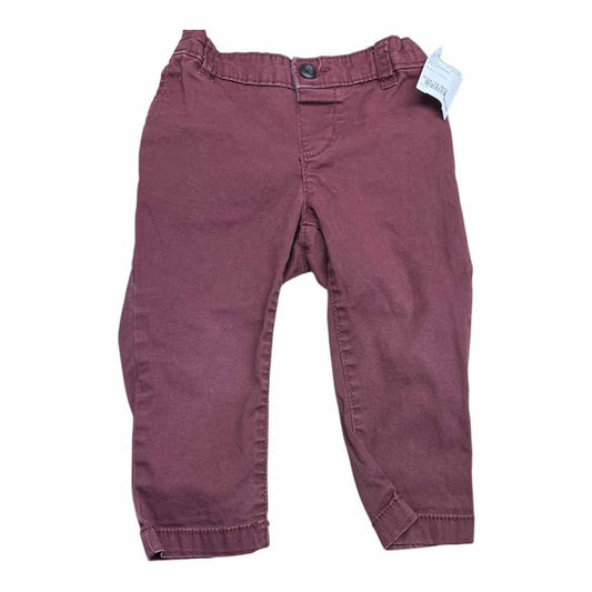 OshKosh BGosh Maroon Infant Size 18 MO PantChino