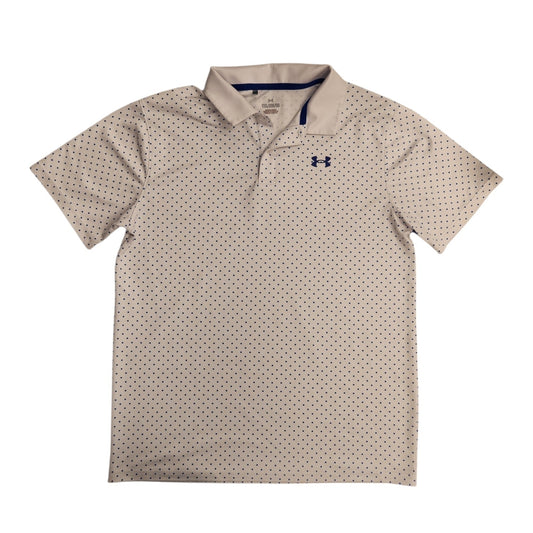 Under Armour (B) White Youth Size 18-20 Boy's Polo