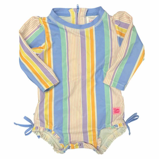 Ruffle Butts and Rugg (B) Purple Infant Size 6-12 MO Girl's 1PCSwimwear