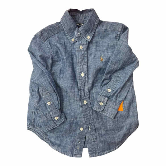 Ralph Lauren (A) Blue Toddler Size 2-3 Boy's ButtondownLS