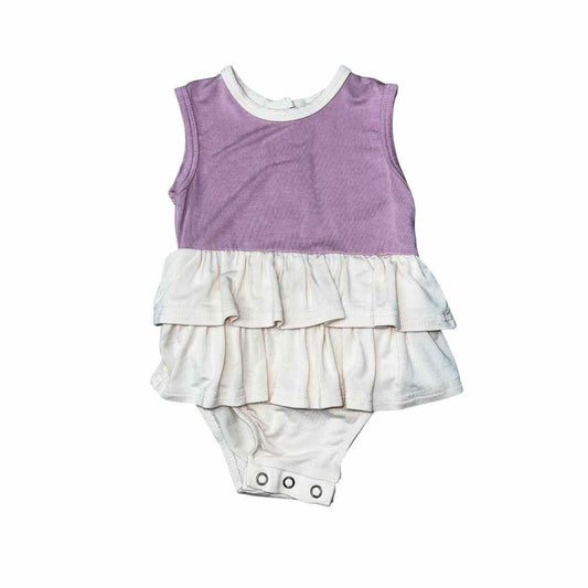 Dot Dot Smile (C) Purple Infant Size 3-6 MO CasualRomper