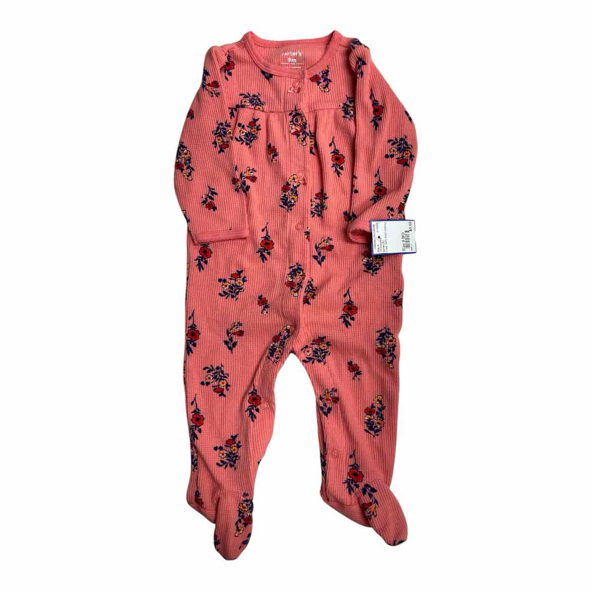 Carters (C) Coral Infant Size 9 MO Girl's 1PCSleepwear