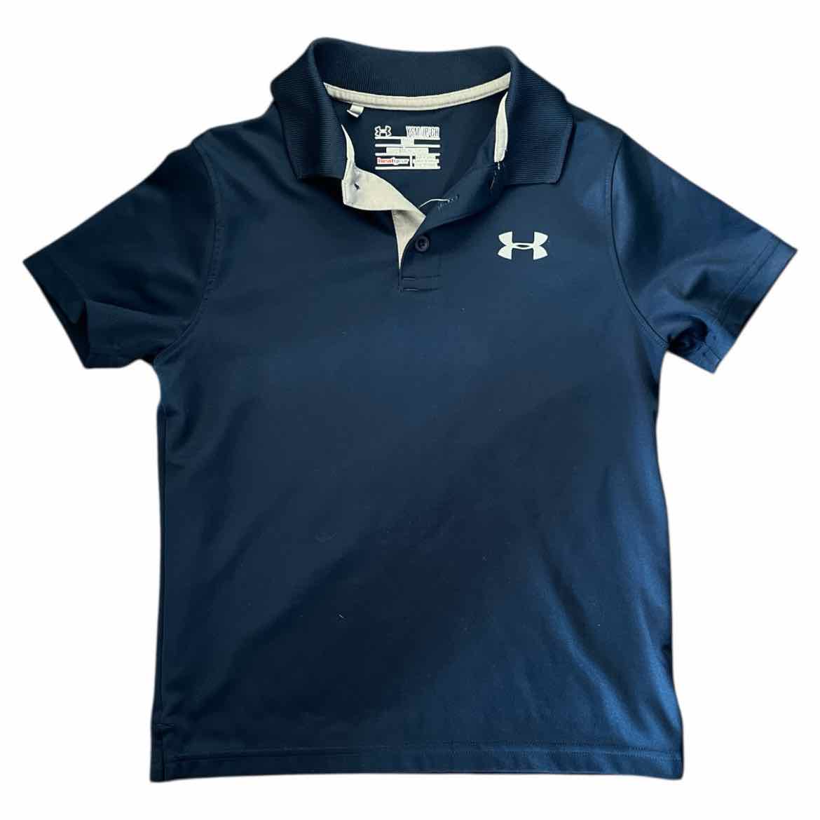 Under Armour (B) Navy Youth Size 7-8 AthleticPolo