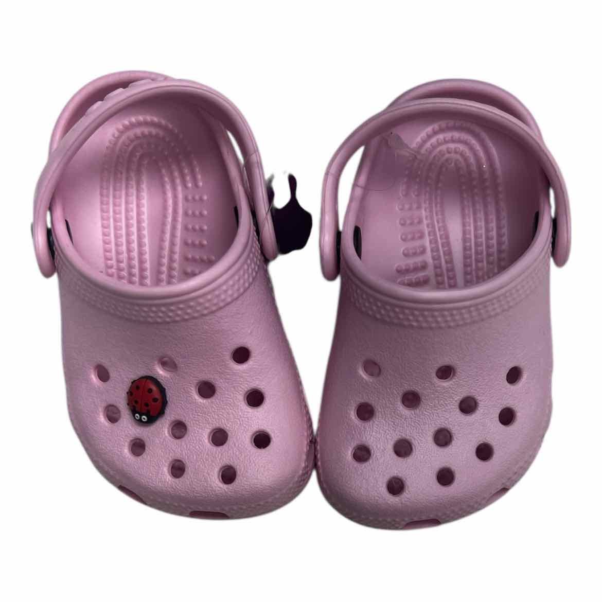 Crocs (B) Pink Toddler Shoe Size 3.5 (Toddler) Casual Shoes
